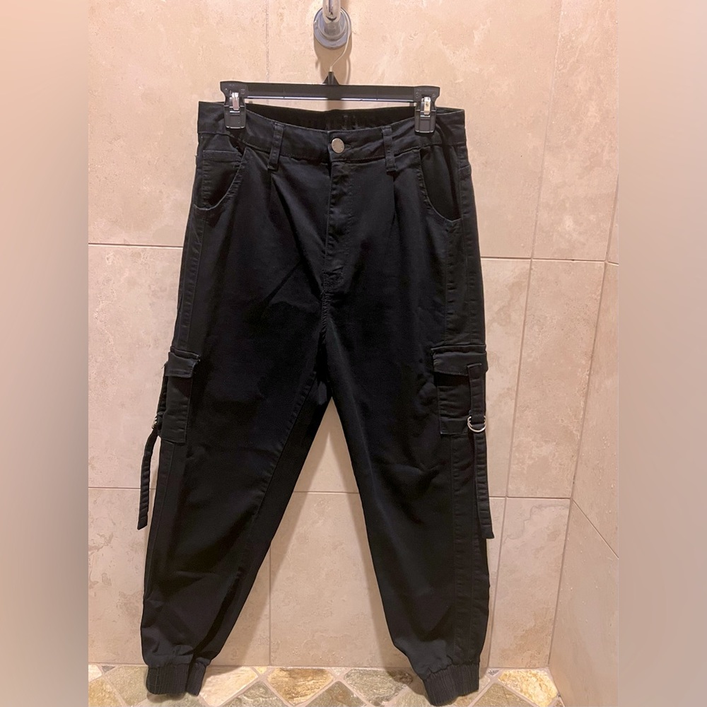 Cargo Pants Baggy Black Streetwear Teachwear Hypebeast